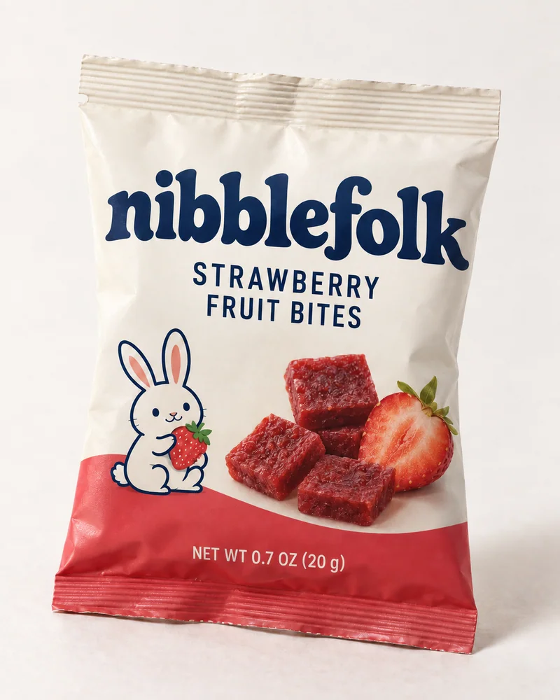 Nibblefolk Strawberry Fruit Bites